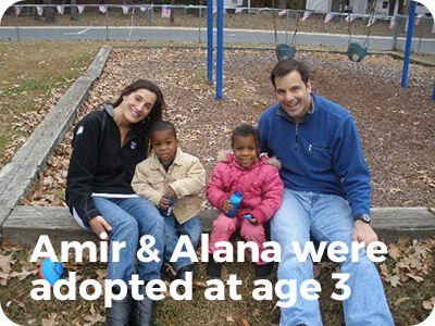 Amir & Alana were adopted at age 3