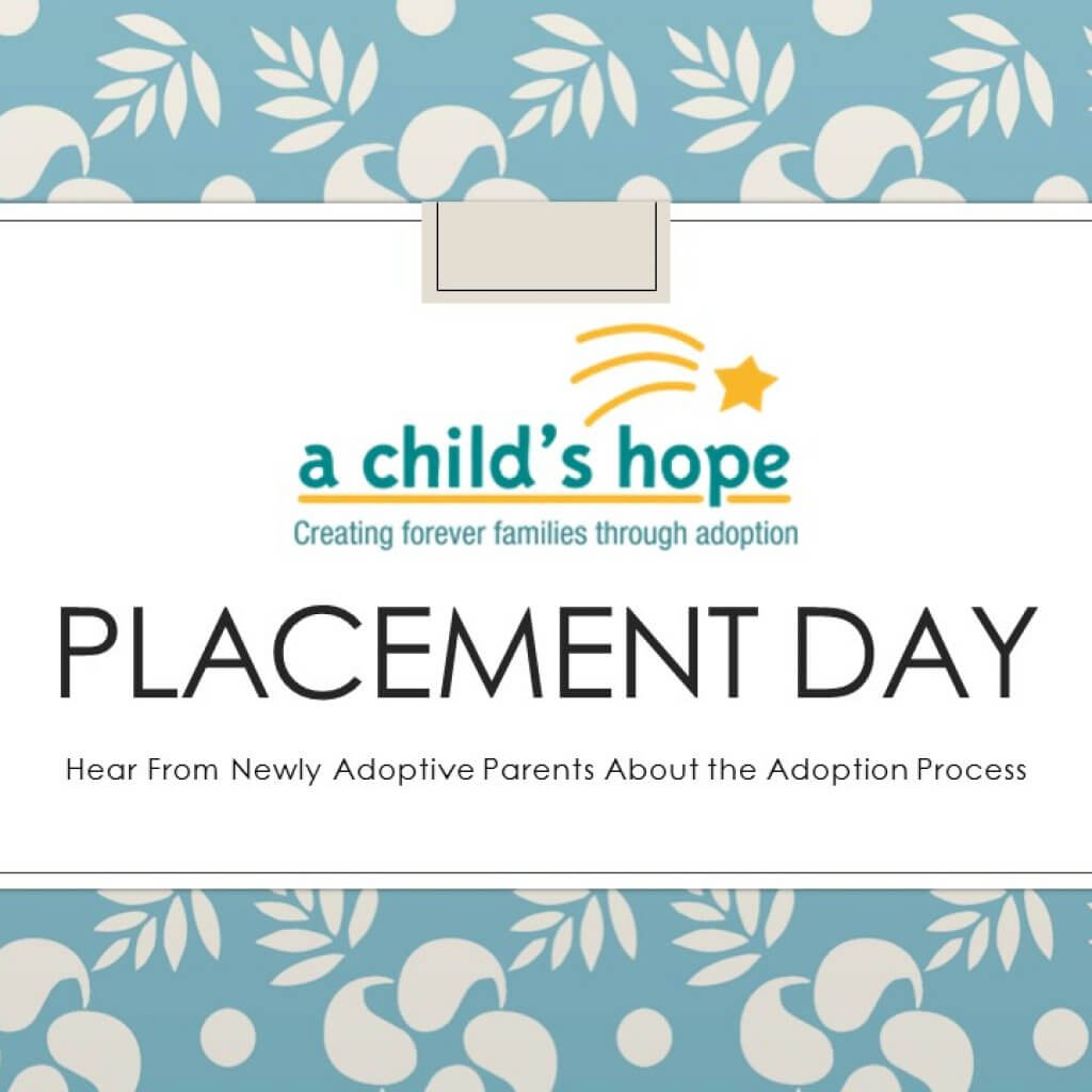 Watch this placement day video to hear three great reasons to consider adoption.